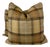 Plaid Wool Blend in Bronze 22" Pillows-A Pair For Sale