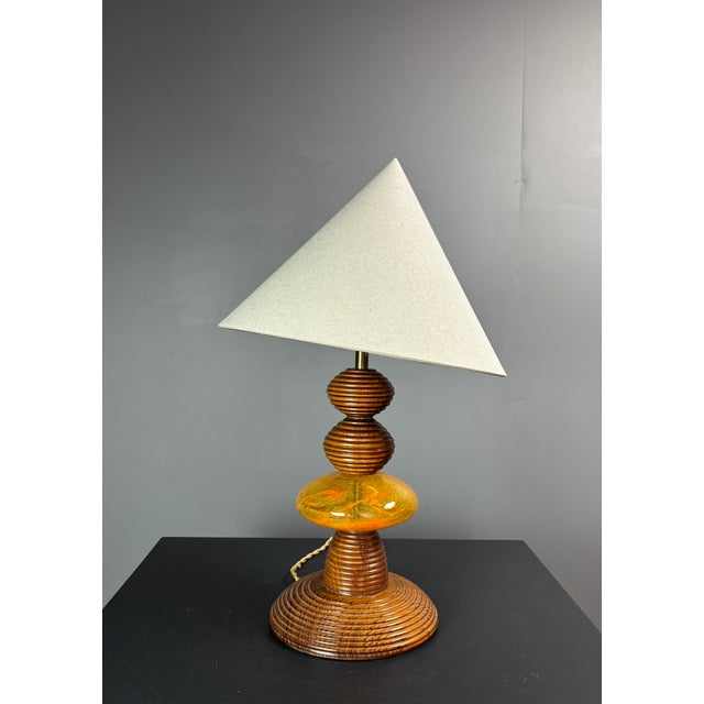 Mid-Century Modern Mid-Century Modern Adjustable Table Lamp with Glass Sphere, 1970s For Sale - Image 3 of 18