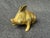 Small vintage solid brass lounging pig figure. Pig is leaning slightly to his right. No marks. He measures approximately 4...