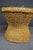 Mid-Century Modern Wicker Hourglass Coffee Table With Glass Top For Sale - Image 4 of 13