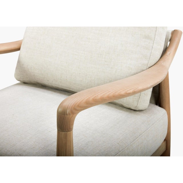 Mid-Century Modern Becki Owens x SURYA Gaviota Accent Chair Beige For Sale - Image 3 of 9