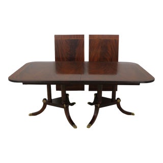 Henkel Harris Flame Mahogany Dining Room Table For Sale