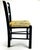 90’s Black Painted Children’s Side Chair With Rattan Seat For Sale - Image 4 of 9