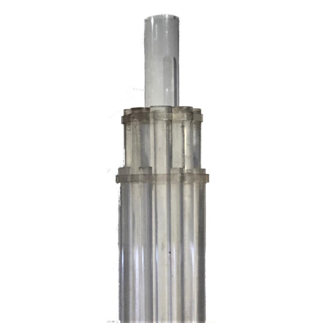 This magnificent floor lamp or table lamp of the American Streamline Art Deco period floor lamp or table lamp is made with...