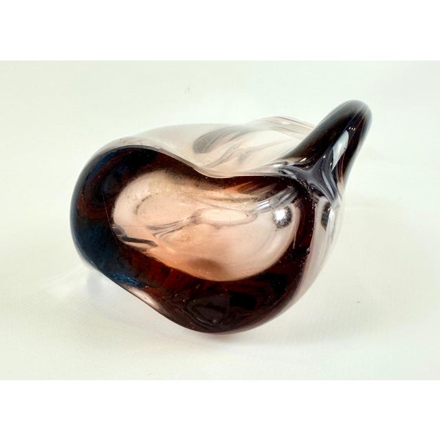 Art Glass Vase attributed to Rudolf Beranek for Skrdlovice, 1960s For Sale - Image 9 of 11