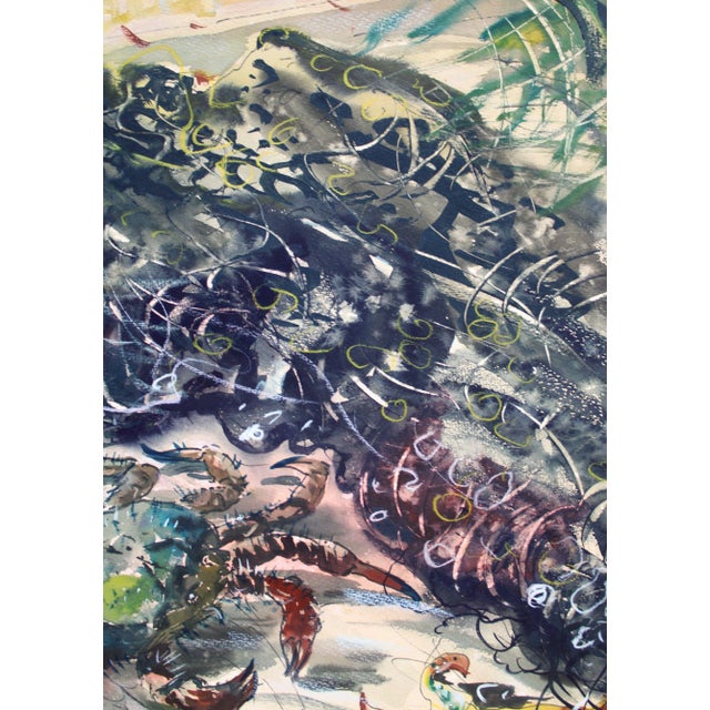 Janis Brekte, Crab, 1971, Watercolor on Paper For Sale - Image 9 of 10