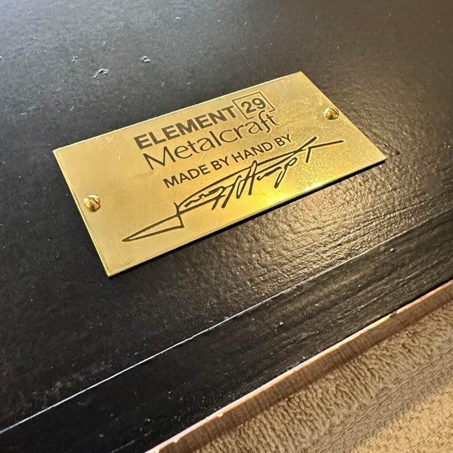 Abstract Copper Owl Wall Relief Sculpture "Night Sentinel" by Jeremy Maronpot For Sale - Image 12 of 12