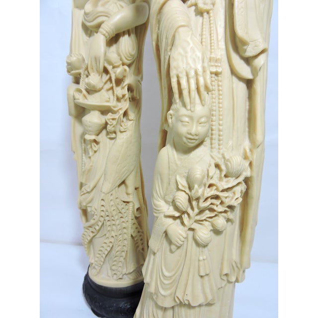 Mid 20th. Century Ivory Coloured Italian / Chinese Nobles, Statues or