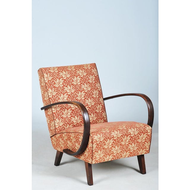 Art Deco Lounge Chair in Beech by J. Halabala for Up Zavody, 1930s For Sale - Image 13 of 13