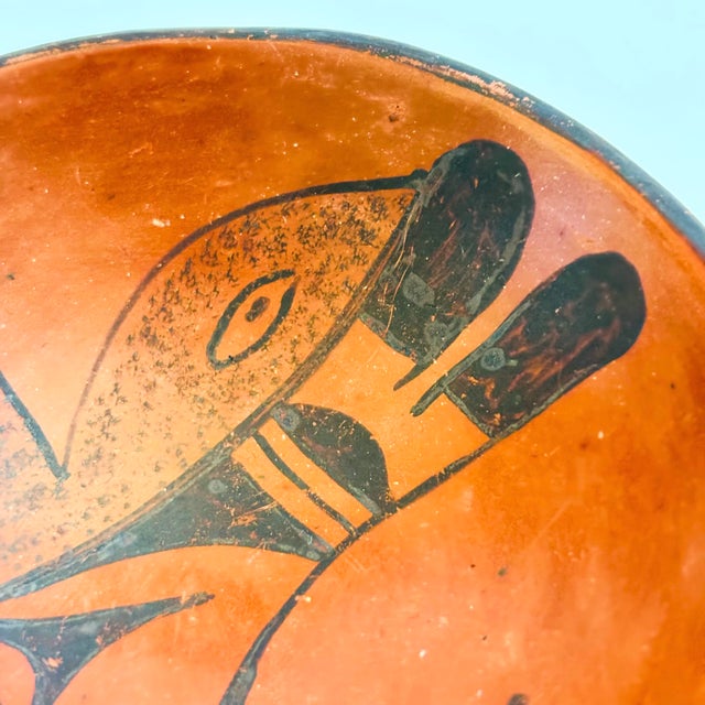 Vintage Hopi Pottery Red Earthenware Bowl by Vivian Muchvo For Sale In San Francisco - Image 6 of 10