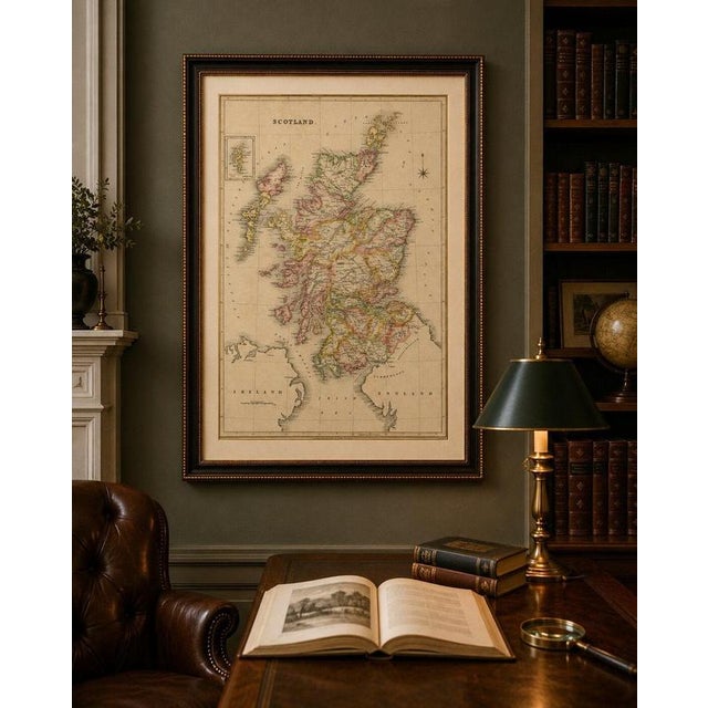 Antique Map of Scotland by T. L. Murray, 1830 For Sale - Image 9 of 10