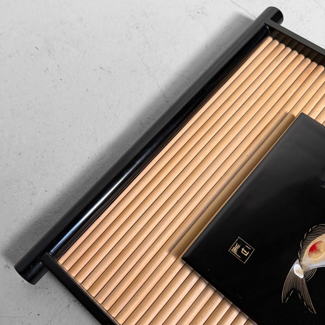 Wajima Lacquer Panel with Koi, 1970s For Sale - Image 11 of 18