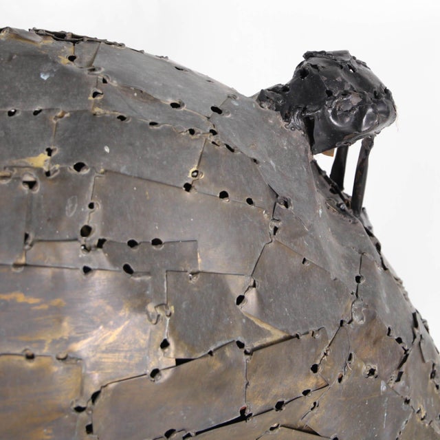 Gold François Melin, Sheep Sculpture, 1970s, Brass For Sale - Image 8 of 14