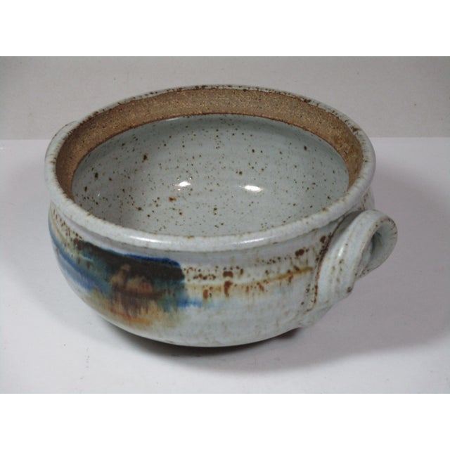 Ceramic 1980s Studio Pottery Speckled Bowl For Sale - Image 7 of 8