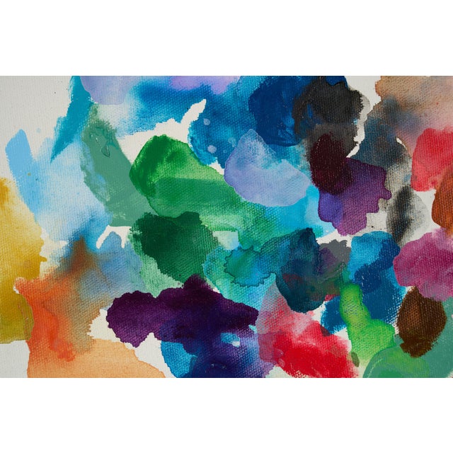 Textile Contemporary Abstract Acrylic on Canvas "Perfect Coincidence 37" by Kyong Lee For Sale - Image 7 of 8