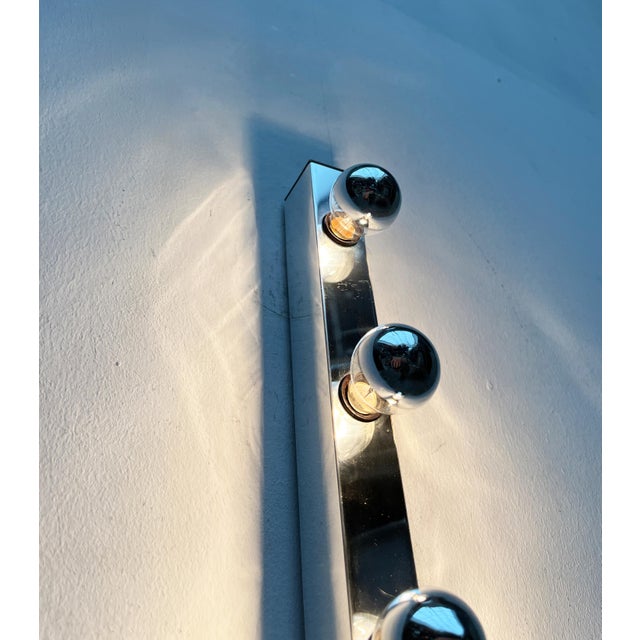 Mid-Century Space Age German Chrome Wall Lamp from Erco For Sale - Image 4 of 18