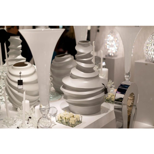 Shar Pei Vase in Grey Ceramic from VGnewtrend For Sale - Image 4 of 6