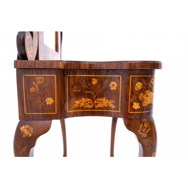 Antique Marquetry Dressing Table, Spain, 1700s For Sale - Image 13 of 15