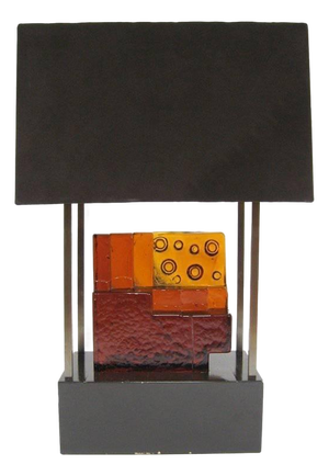Custom Art Glass Sculpture Lamp from Arthur Elrod Interior