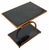 Vintage Hollywood Regency Gilt Metal and Faux Black Marble Side Tables by Maitland Smith, a Pair For Sale - Image 9 of 9