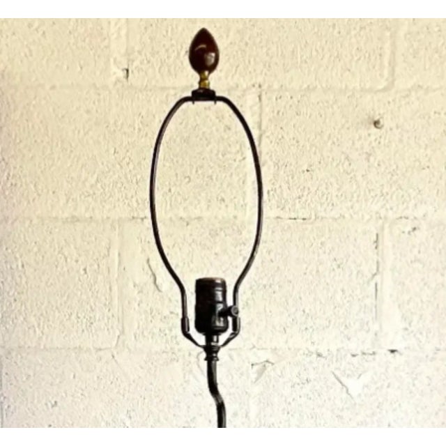 Vintage Art Deco Hand Carved Lady Table Lamp For Sale - Image 12 of 12