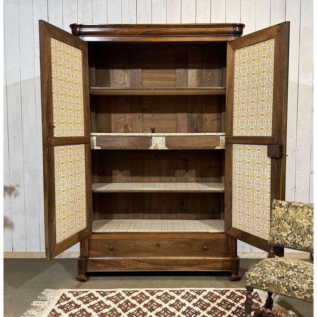 19th century walnut wardrobe - dismountable - H=2.31m D=58cm W=1.55m