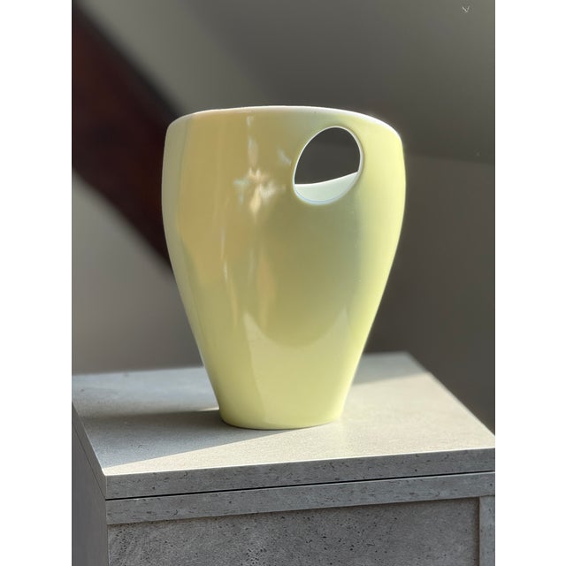 Mid-Century Modern Asymmetrical Porcelain Vase by Beate Kuhn for Rosenthal, Germany, 1955 For Sale - Image 3 of 9