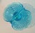 1960s Vintage Indiana Glass Horizon Blue Canterbury Centerpiece Basket For Sale - Image 5 of 7