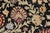 Art Nouveau Style 1990's Pak-Persian Black/Green Wool Rug - 6'2'' X 9'0'' For Sale In New York - Image 6 of 9