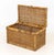 Wood Chinese Brass Mounted Woven Wicker Chest For Sale - Image 7 of 9