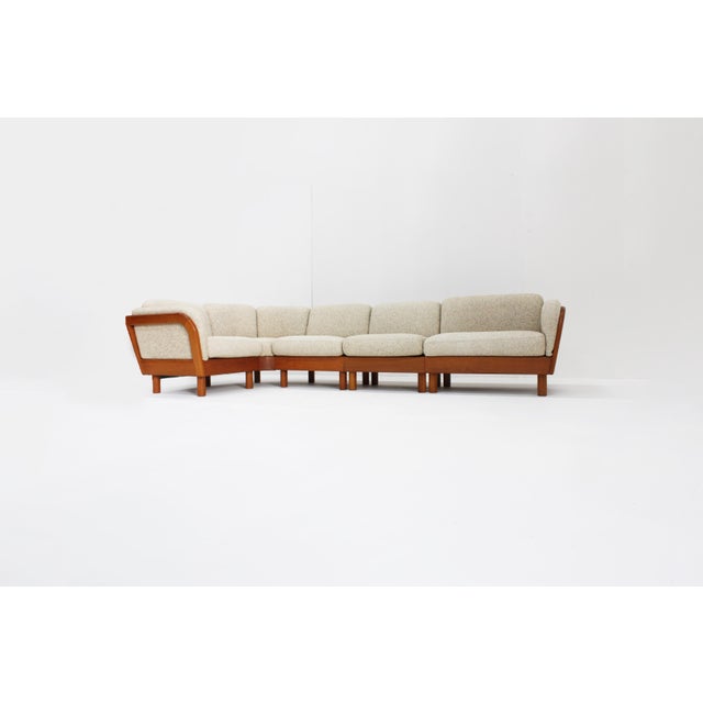 1960s Mid-Century Danish Corner Sofa in Teak by Olsen Laursen, 1960s, Set of 5 For Sale - Image 5 of 15