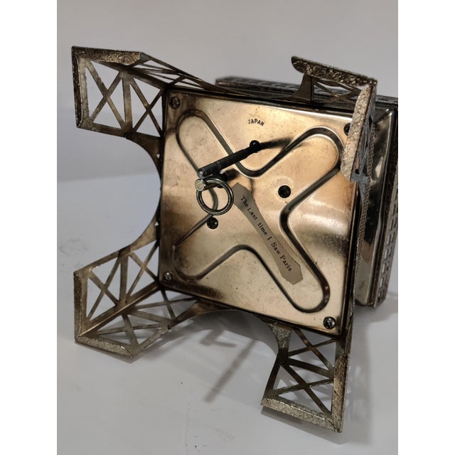1950s Vintage Musical Eiffel Tower Liquor Decanter For Sale - Image 5 of 14