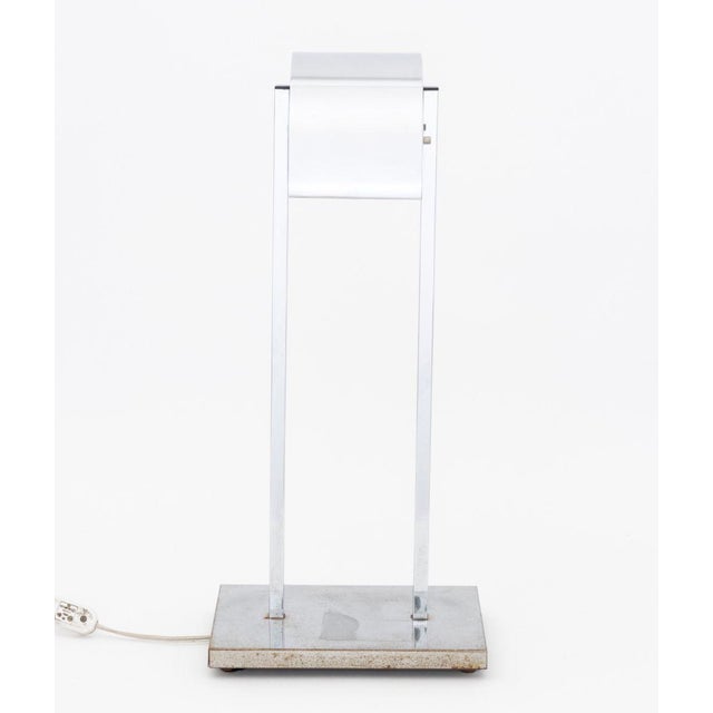 Metal Robert Sonneman Style Chrome Plated Desk Lamp For Sale - Image 7 of 7