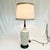 1960s Mid-Century Modern Boho Chic Geometric Ceramic Table Lamp, New Shade. For Sale - Image 11 of 12