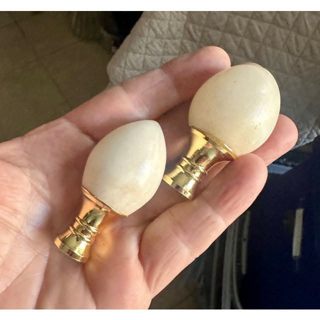 1960s Alabaster Lidded Vase Table Lamps - a Pair For Sale - Image 13 of 13