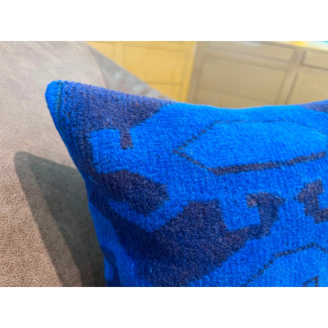 Textile Vintage Turkish Rug Cushion Cover For Sale - Image 7 of 11