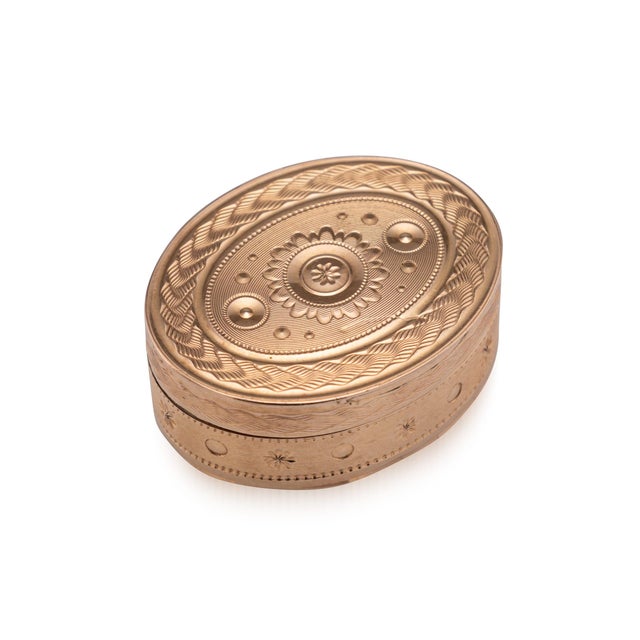 Antique 19th Century Georgian 18k Gold Oval Vinaigrette, 1800s For Sale - Image 12 of 12