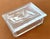 Elegant glass decorative jewellery and trinket box. The design dates from the 1930s and is originally French. The crystal...