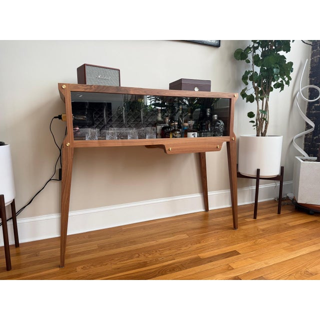 Buster + Punch “The Rockstar” Bar – American Walnut – Like New For sale is my American walnut Rockstar” bar by the London-...