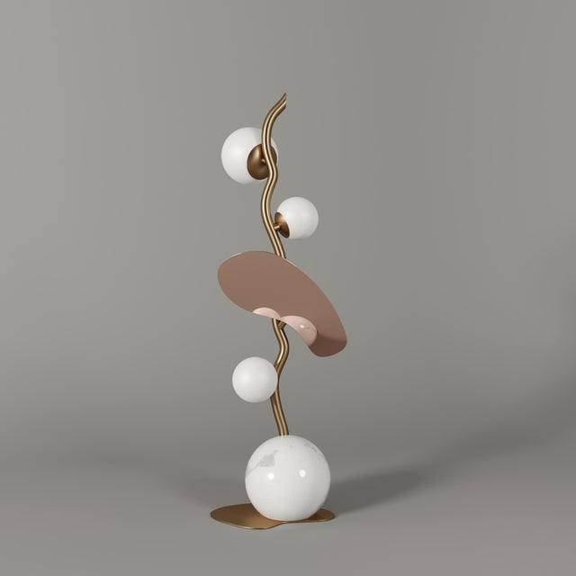 Almond Table Lamp by Creativemary For Sale - Image 9 of 10