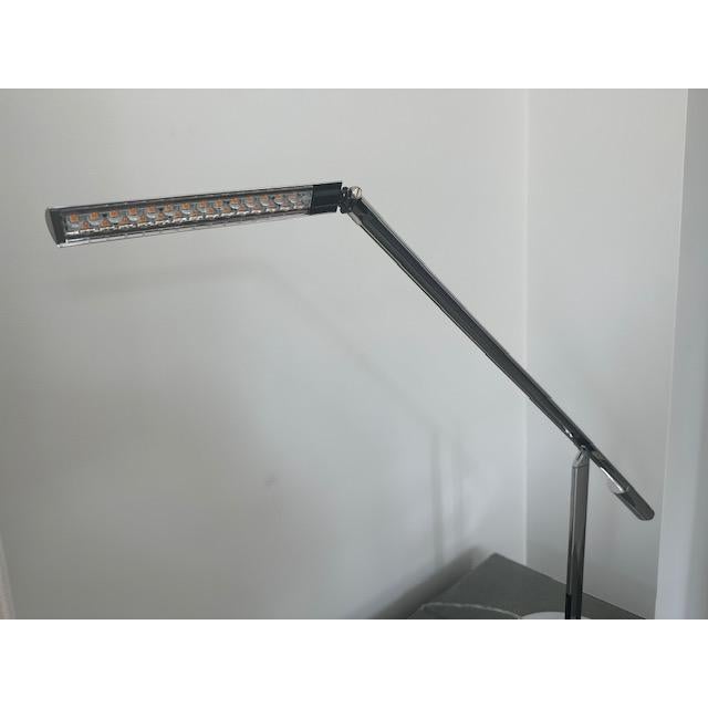 Sleek Polished Chrome LED Task Lamp perfect for bedside table, desk or occasional table. Neck joint maintains the head...