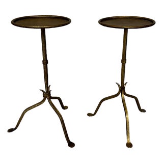 Pair of Spanish Drinks Tables With Pointed Stems For Sale