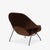Mid-Century Modern Eero Saarinen Womb Chair & Ottoman in Chocolate Brown Mohair & Black Frame by Knoll For Sale - Image 3 of 12