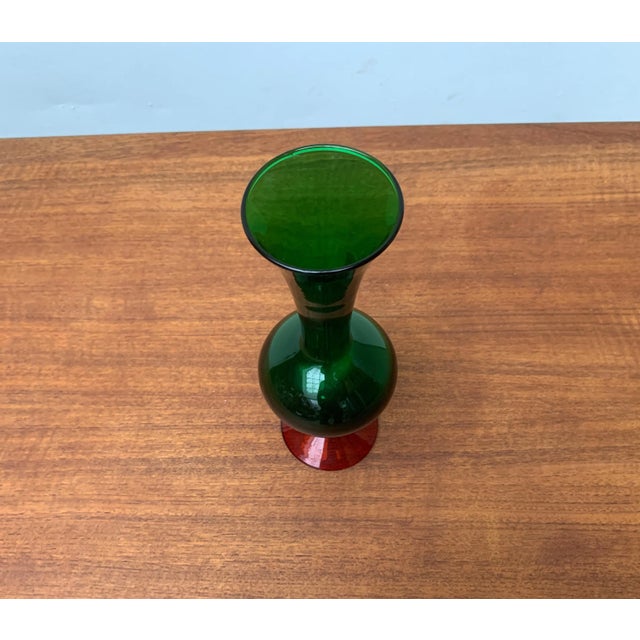 Vintage Italian Ornamental Glass Vase For Sale - Image 4 of 18