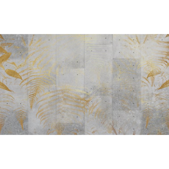 10 Golden Leaf Wallcovering by Officinarkitettura For Sale