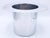 A superb vintage chrome ice bucket in the shape of a top hat by Kate Spade, with the inscription “Bottoms Up,” circa...