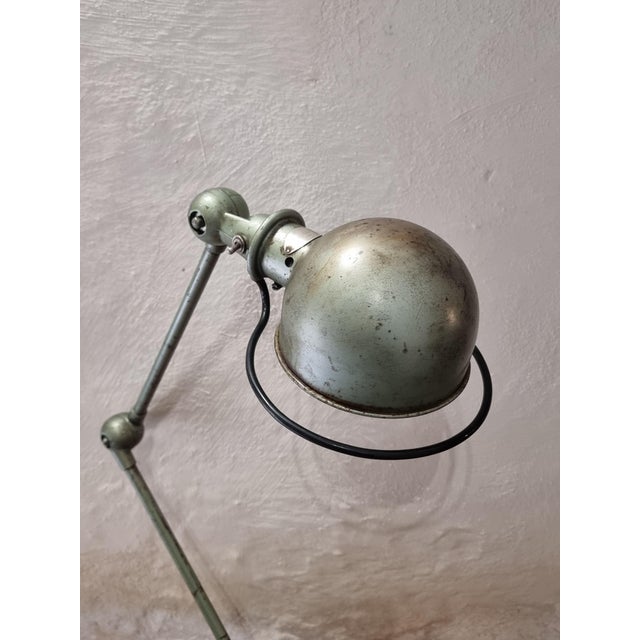 Green Vintage Industrial French Desk Light, 1950s For Sale - Image 8 of 15