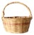 Vintage Woven Gathering Basket With Handle For Sale