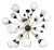 21st Century Matte White Murano Nebula Sputnik Chandelier by Fabio LTD For Sale
