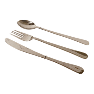Oversize Chrome Flatware Wall Hanging- Set of 3